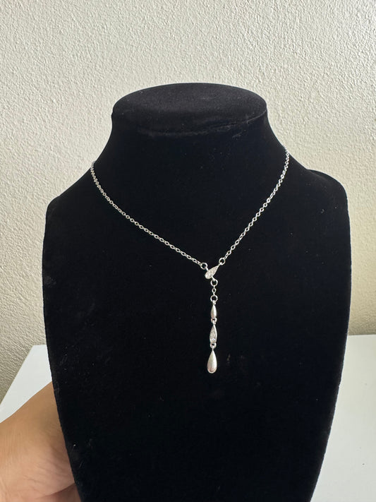 925 Sterling Silver Teardrop pendant Necklace