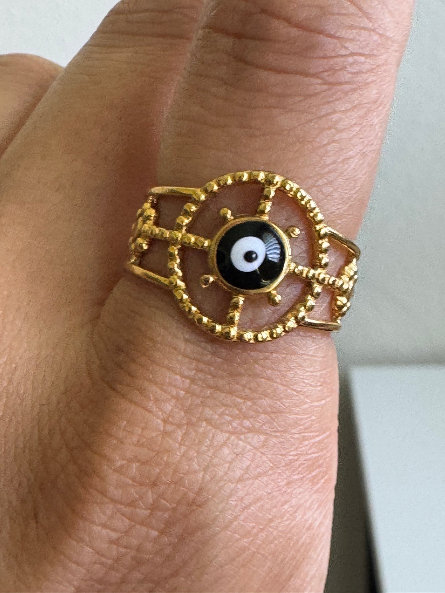 Elvi Eye Adjustable Ring