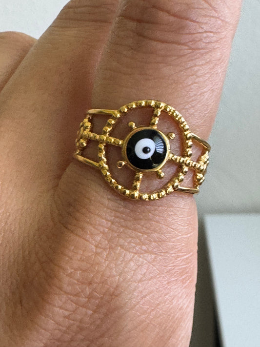 Elvi Eye Adjustable Ring