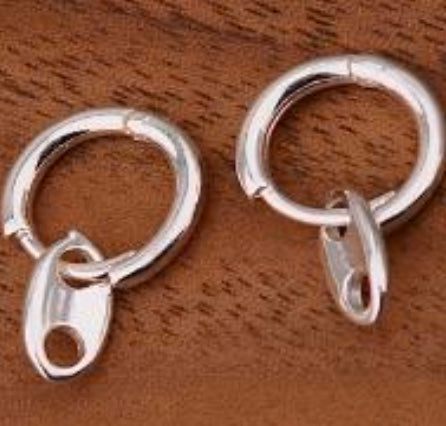 925 Sterling Silver Hoop Earrings