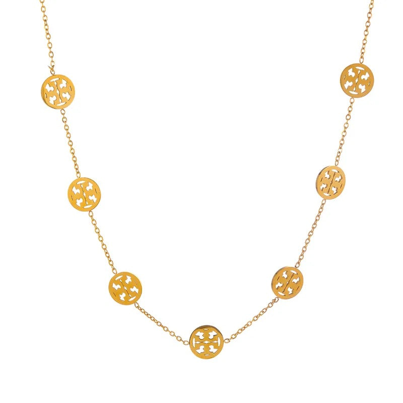 Tory Burch Logo Charm Necklace