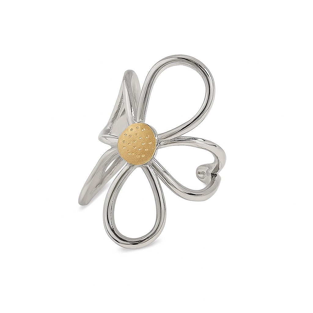 Daisy Bloom Adjustable Ring